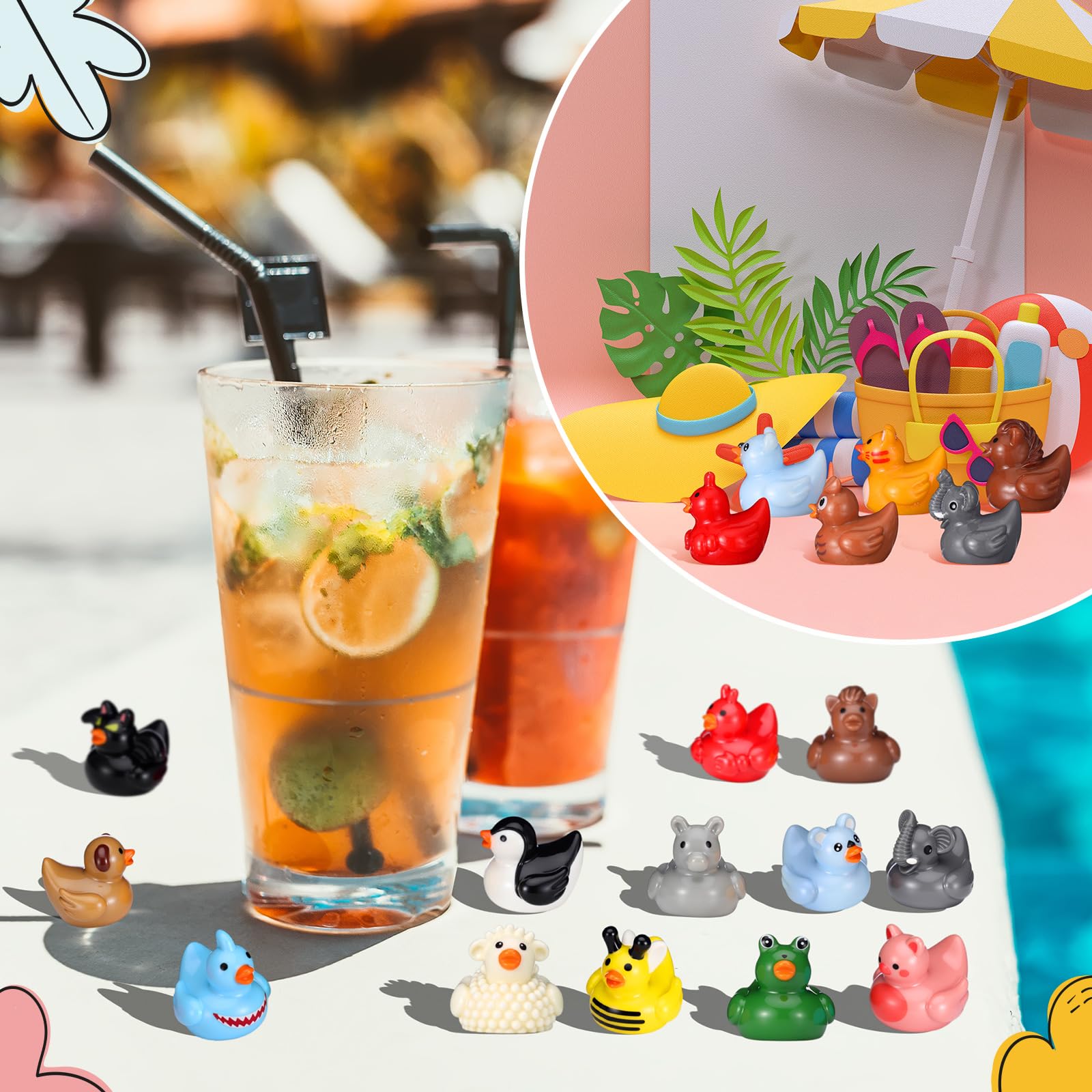 Soulchen flamingo resin mini figure brightens shelves