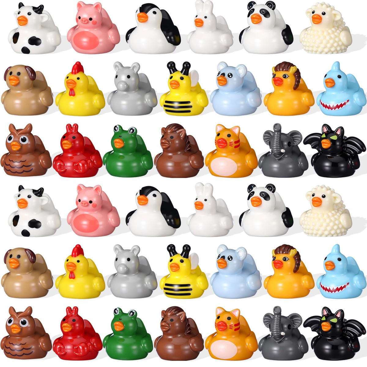 Soulchen ducks resin mini figures for playful shelf decor and crafts