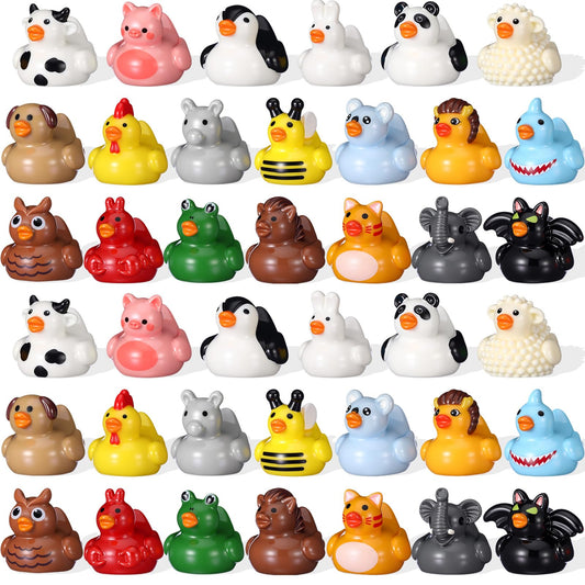 Soulchen ducks resin mini figures for playful shelf decor and crafts