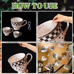 Soulchen teapot banner 20 cm for bright, double-sided table accents