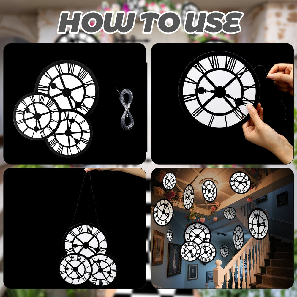Soulchen Wonderland clock banner 20cm piece bright decor for walls and tables.