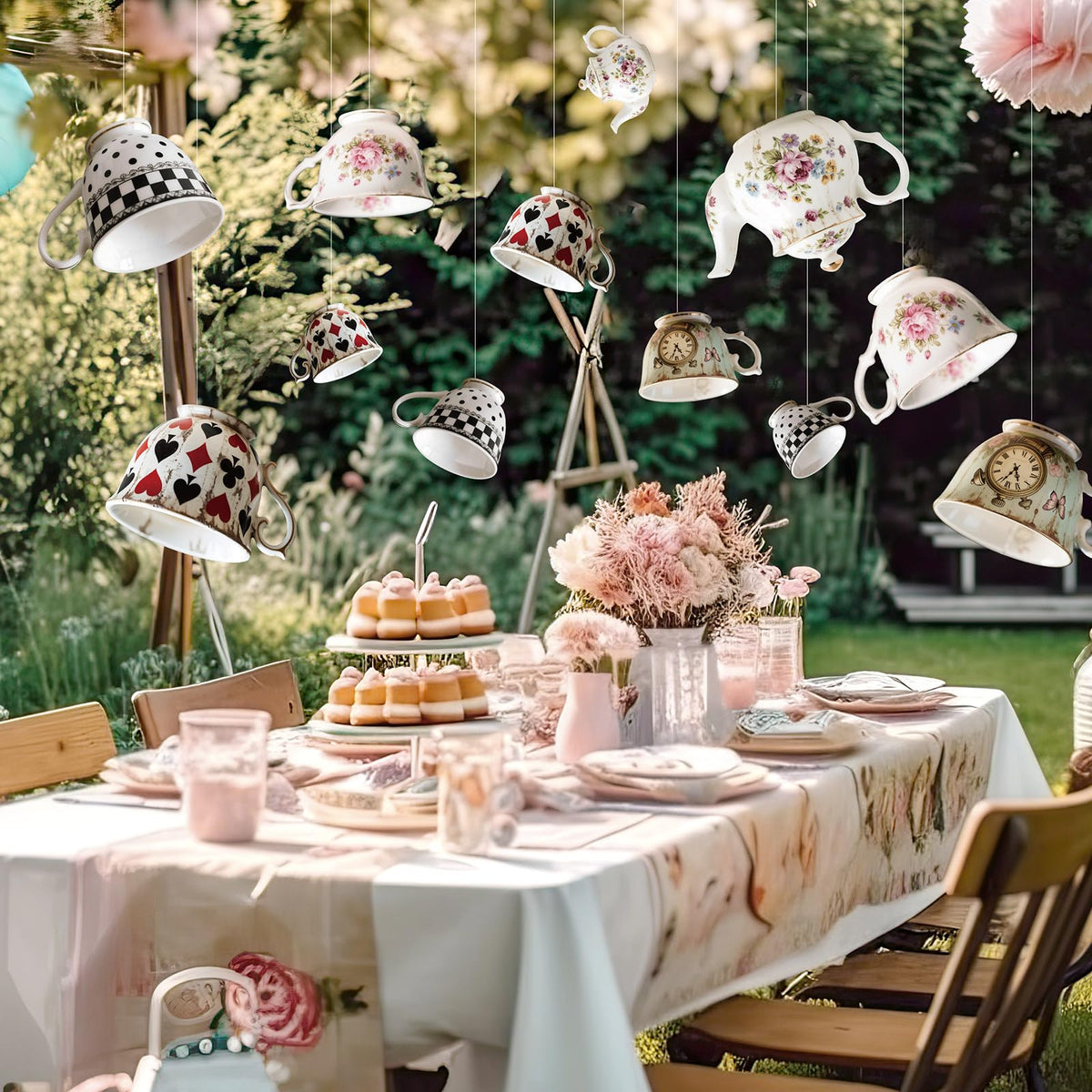 Soulchen Wonderland teapot banner pack for festive party decor and photo-worthy setups