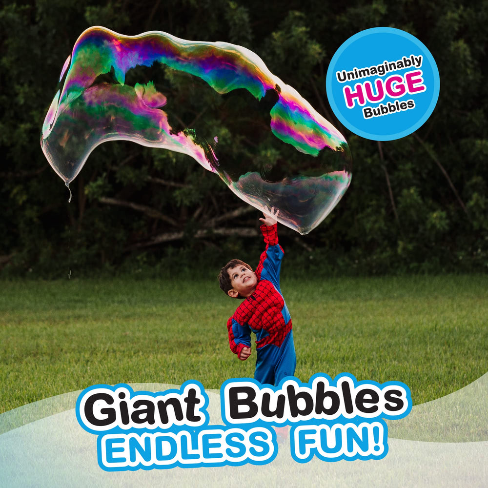 South Beach Bubbles dip into WOWmazing solution for giant bubble magic.