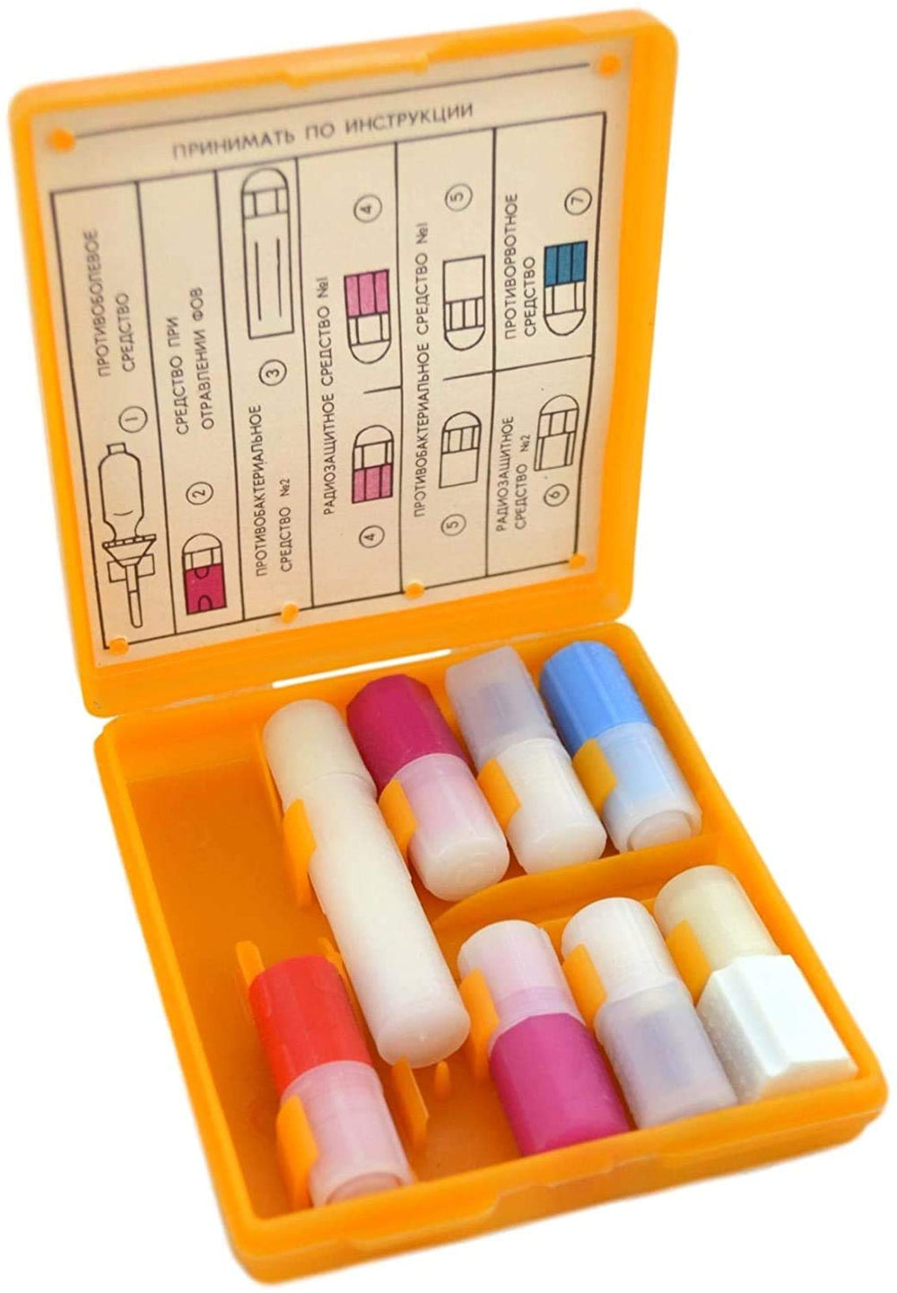AI-2 Soviet kit box with empty capsules, ideal for roleplay and display