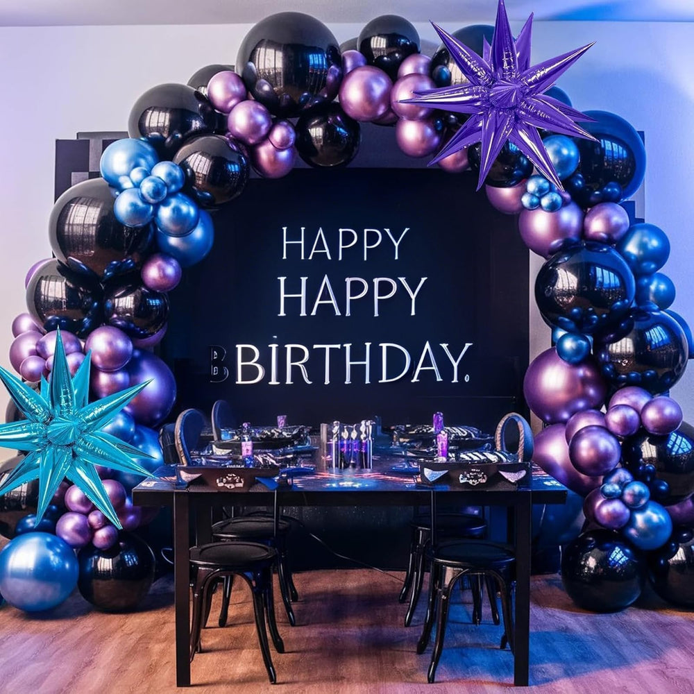 Sowide 5 inch metallic blue balloons create subtle sparkle in kid party decor