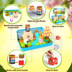 Soyee ABS plastic magnetic blocks are safe and durable for play