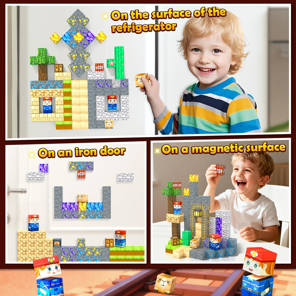 Soyee compatible magnetic tiles work with 0.8-inch sets for expanded builds
