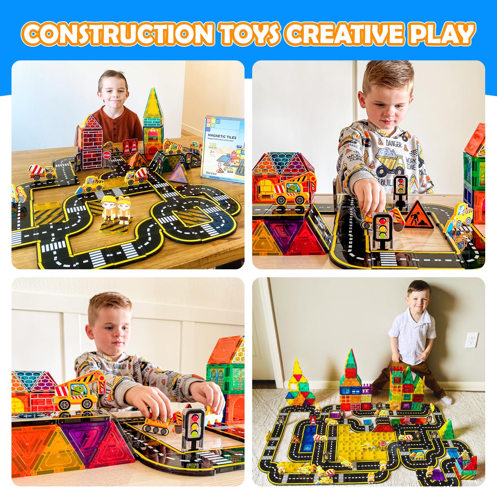 Soyee construction signs support planning and spatial reasoning