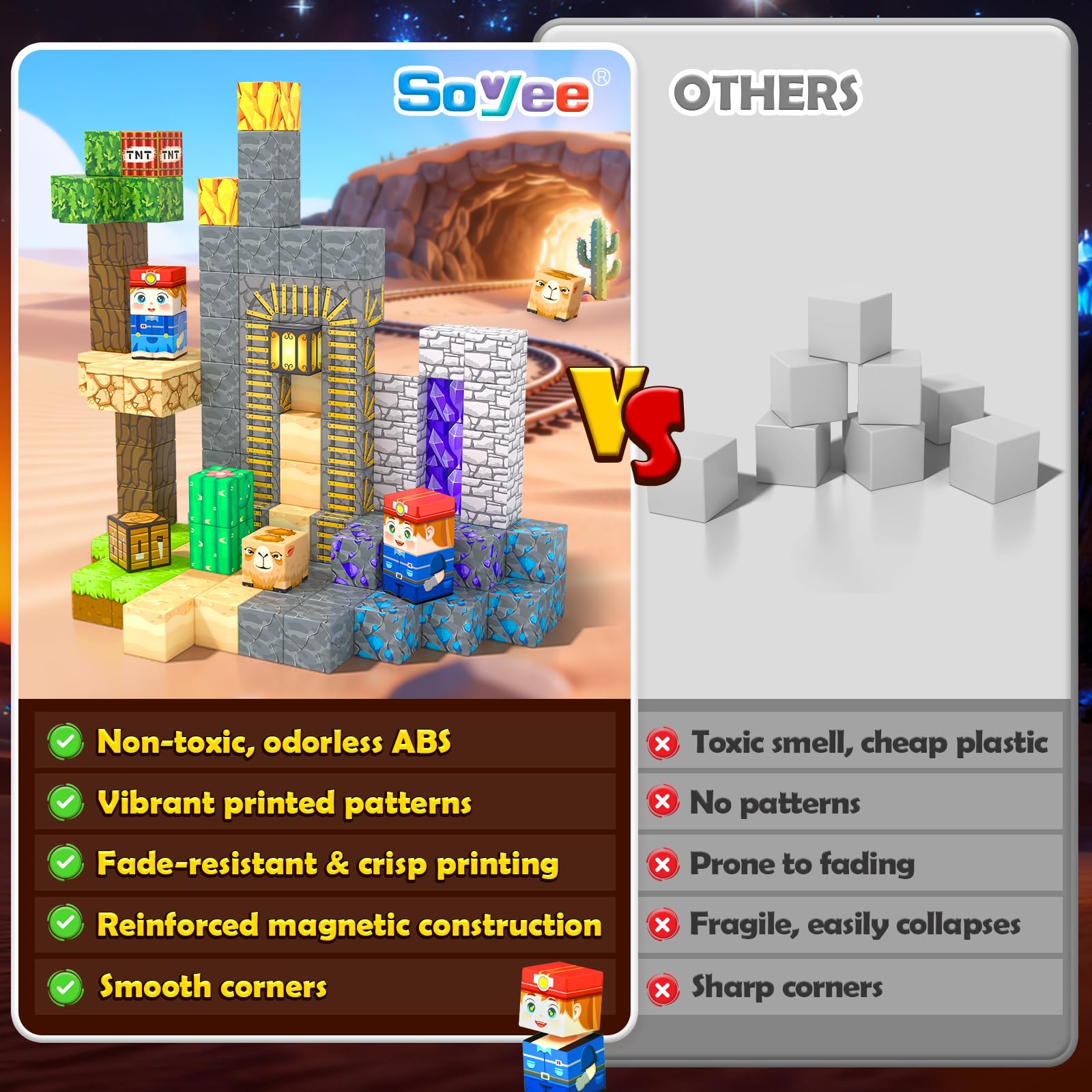 Soyee desert mine accessories offer 50 pieces for richer storytelling and scenery