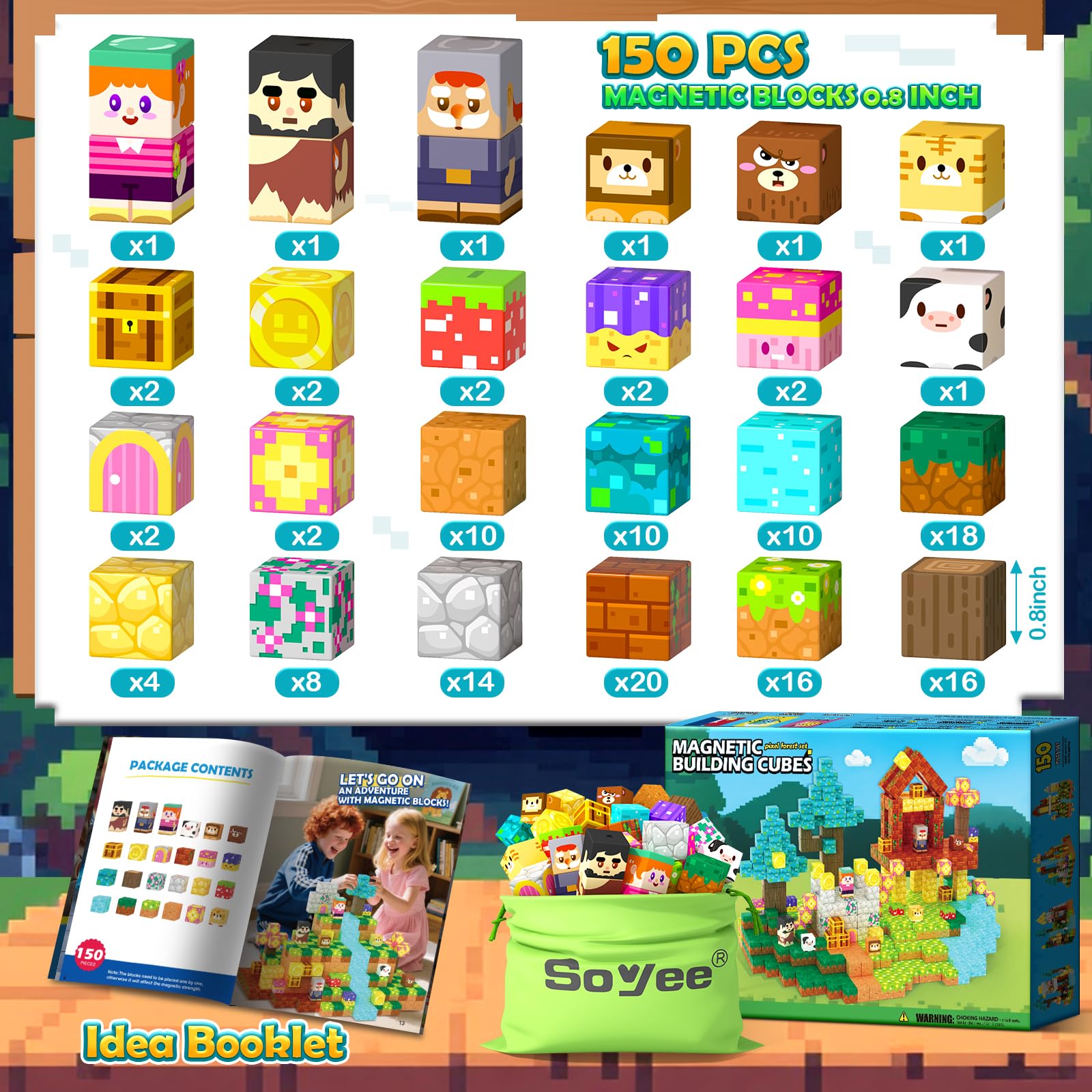 Soyee family play with magnetic blocks boosts bonding and cooperative problem-solving.