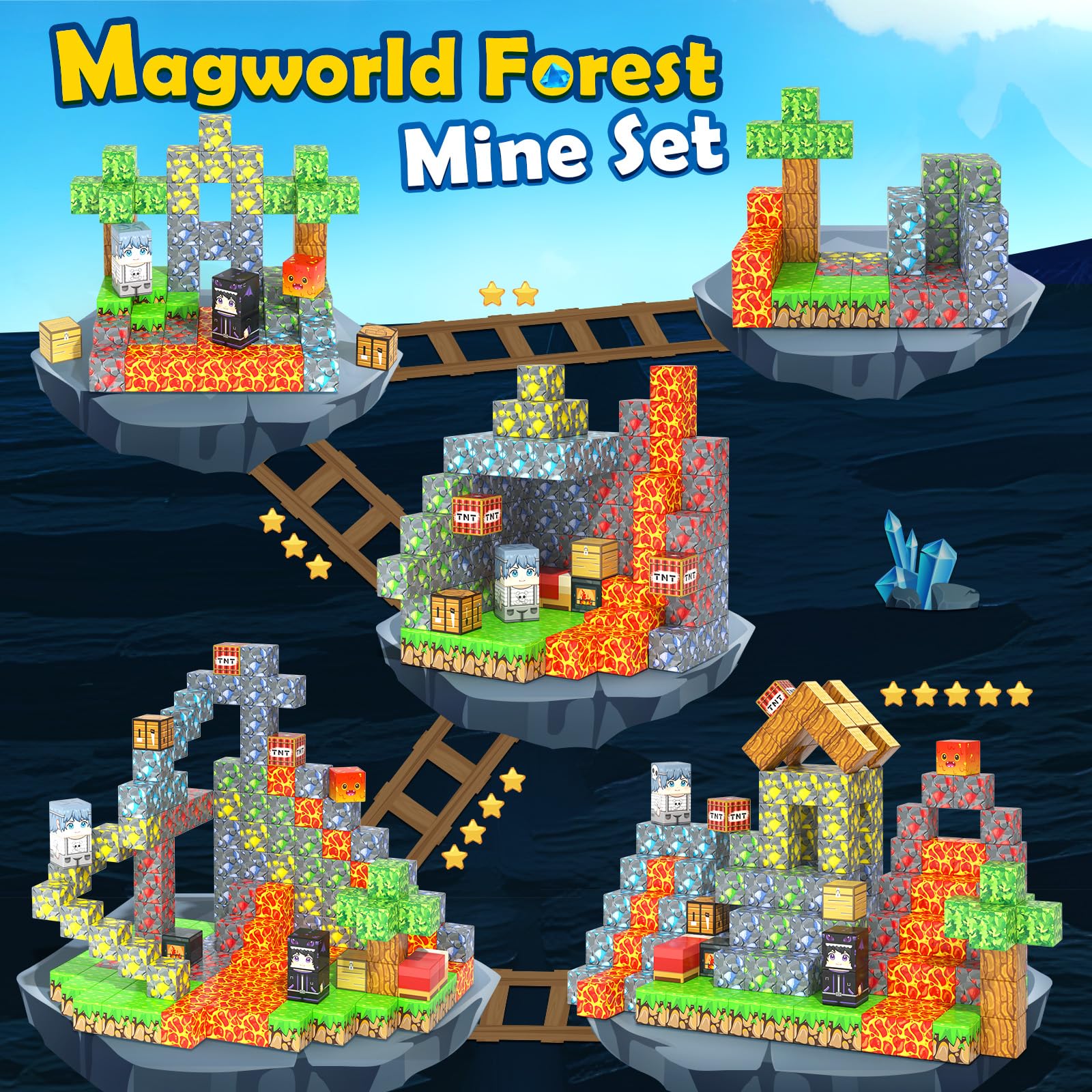 Soyee magnet toy supports STEM learning through hands-on magnetism and spatial skills.