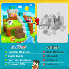 Soyee Magnetic Blocks 2d-to-3d design piece highlights transitions from flat to dimensional builds