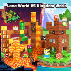 Soyee Magnetic Blocks kingdom landscape for open-ended adventures and construction.