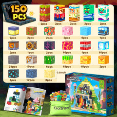 Soyee Magnetic Blocks miner hut playset supports hands-on problem solving.