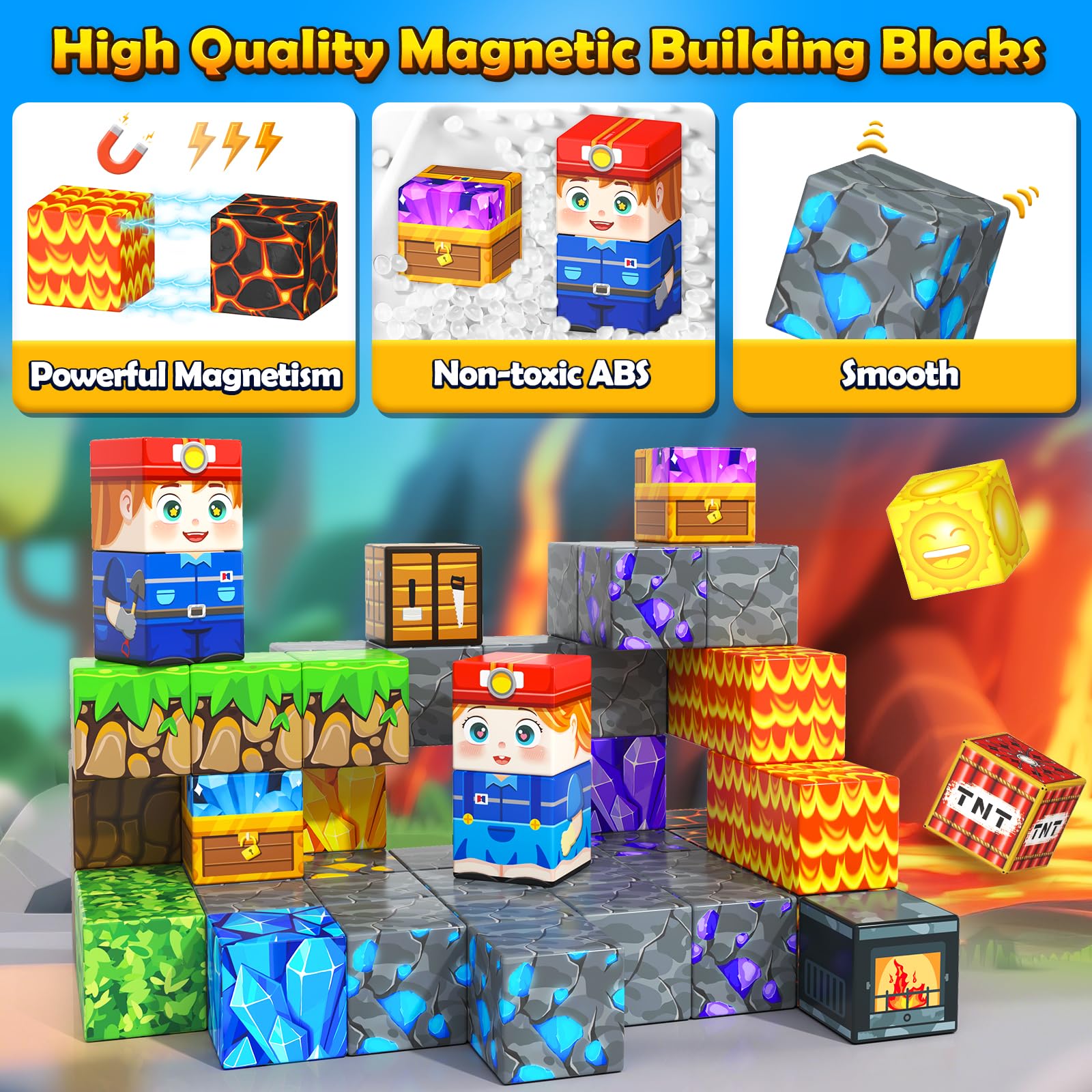 Soyee Magnetic Blocks in-action plane play for flights