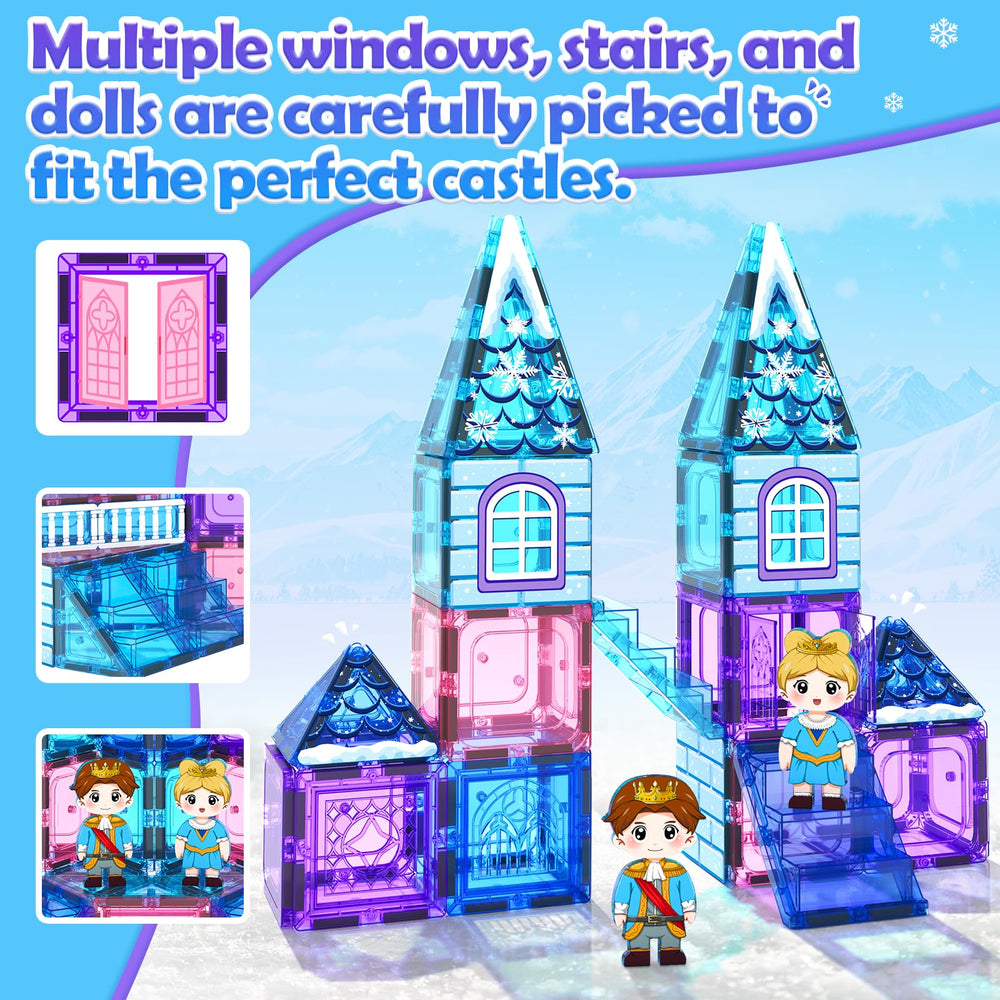 Soyee Magnetic Tiles 102pcs STEM learning through balance and magnet concepts.