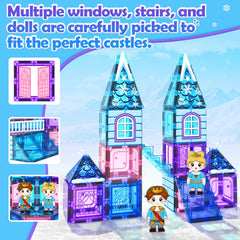 Soyee Magnetic Tiles 102pcs STEM learning through balance and magnet concepts.