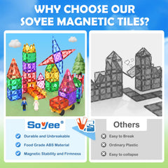 Soyee 78-piece expansion set in action, showcasing modular tiles and wheeled chassis.