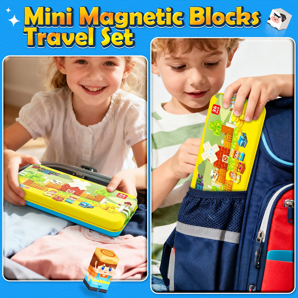 Soyee magnetic tiles closeup highlighting durable construction and strong magnets.