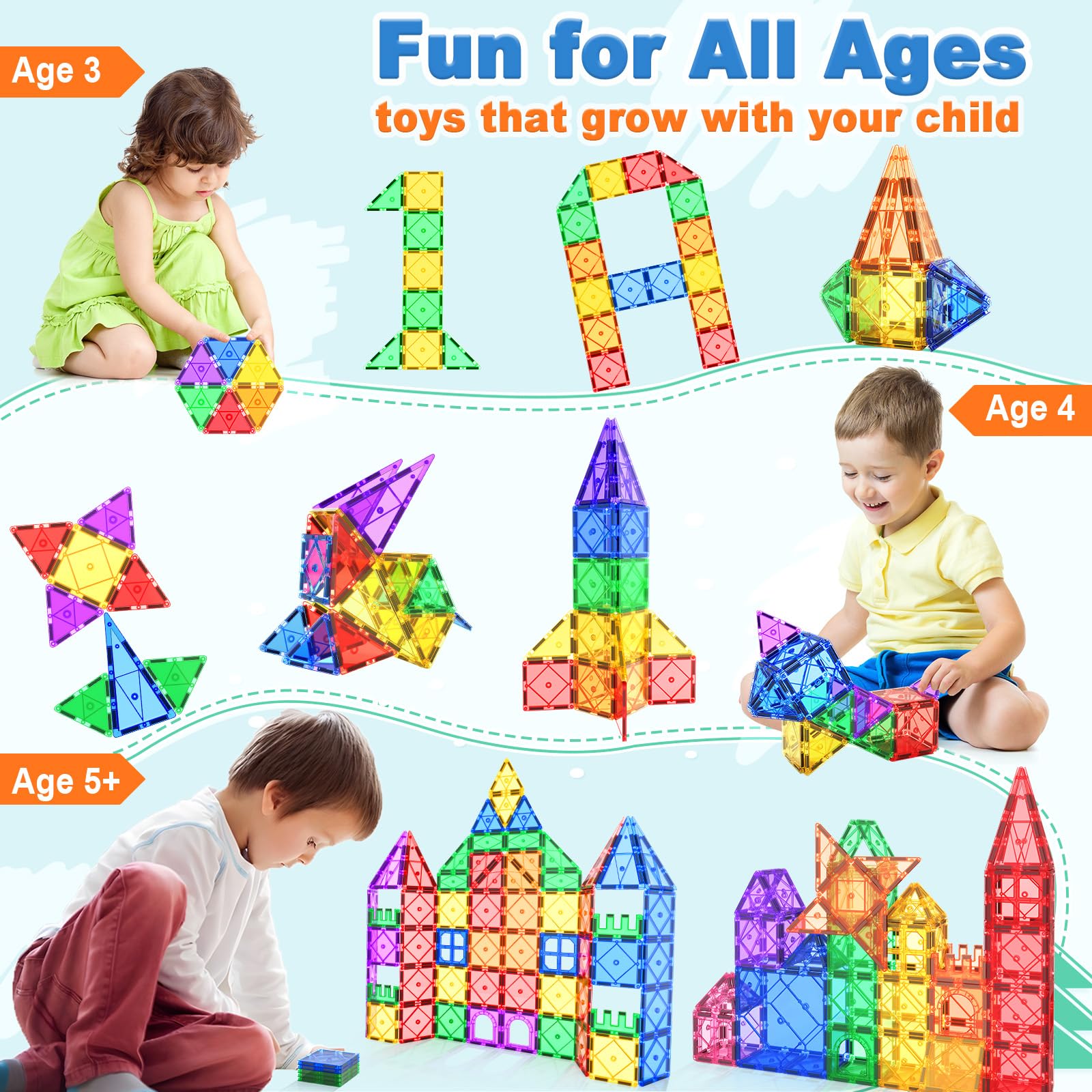 Soyee educational tiles compatible with other brands for expanded building creativity.