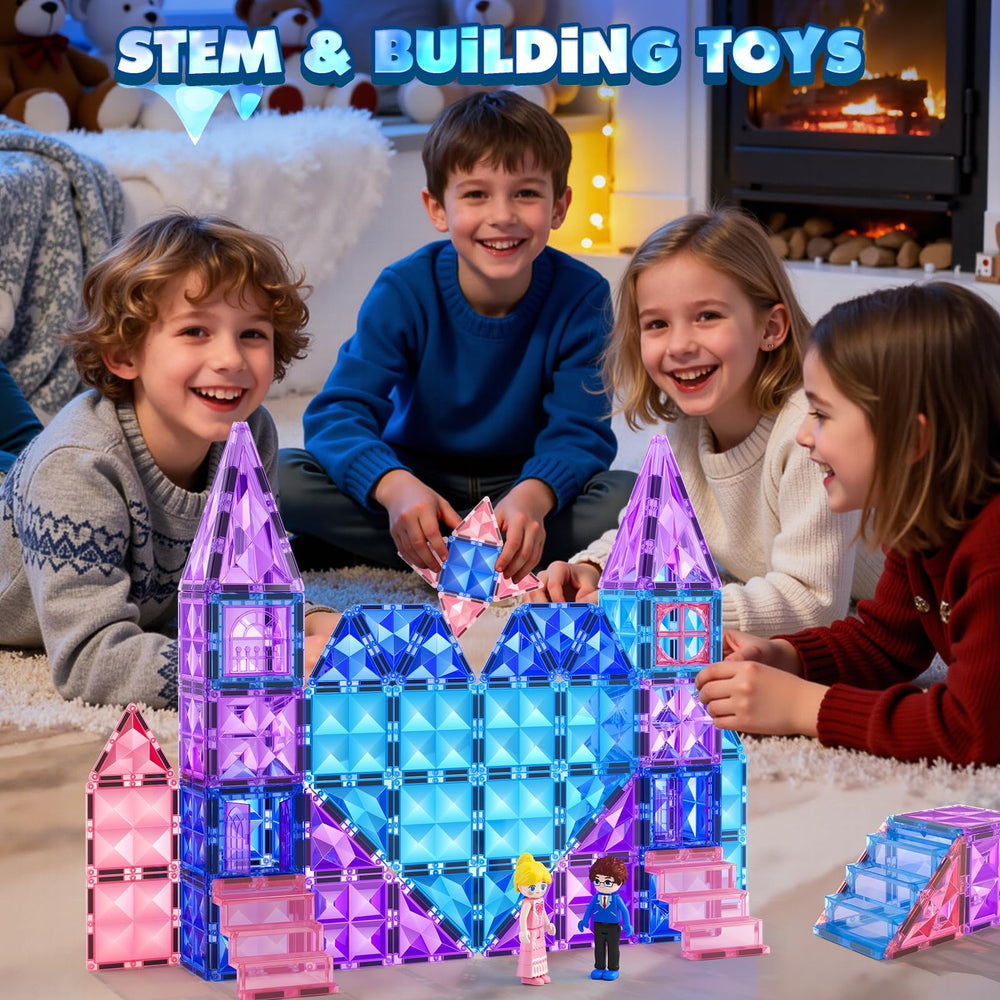 Soyee magnetic tiles make a delightful Christmas gift for kids.