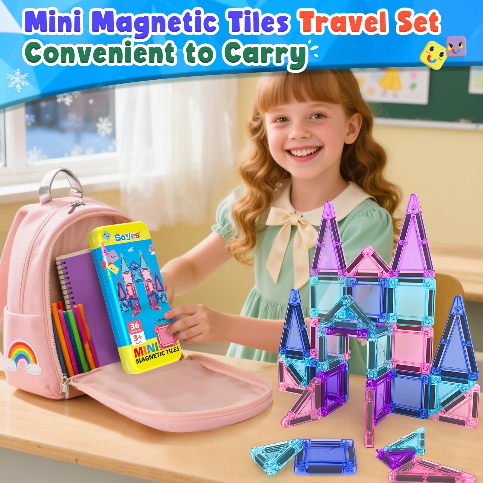Soyee magnetic tiles inspire ice world imagination and storytelling