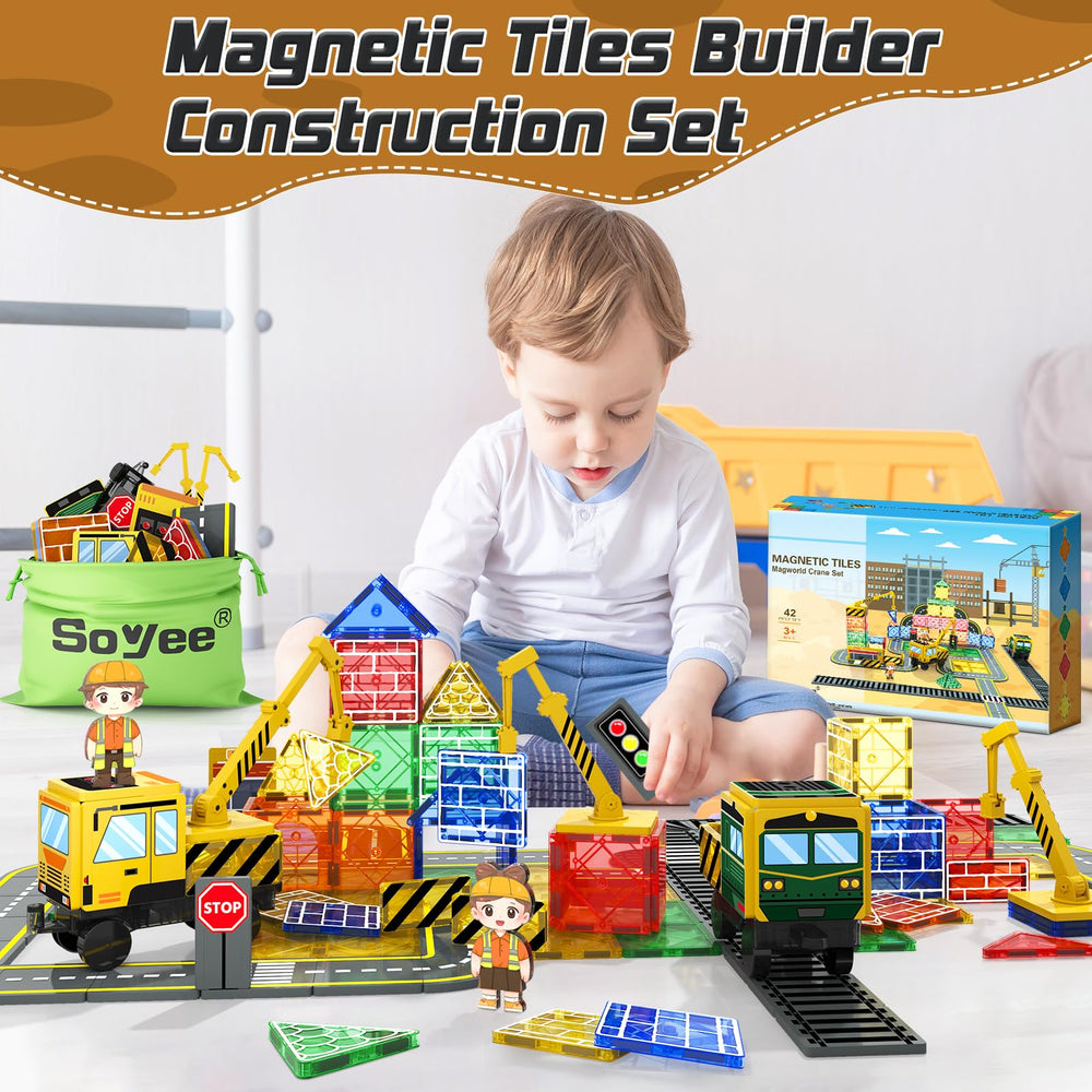 Soyee magnetic tiles stem focused play promotes problem solving