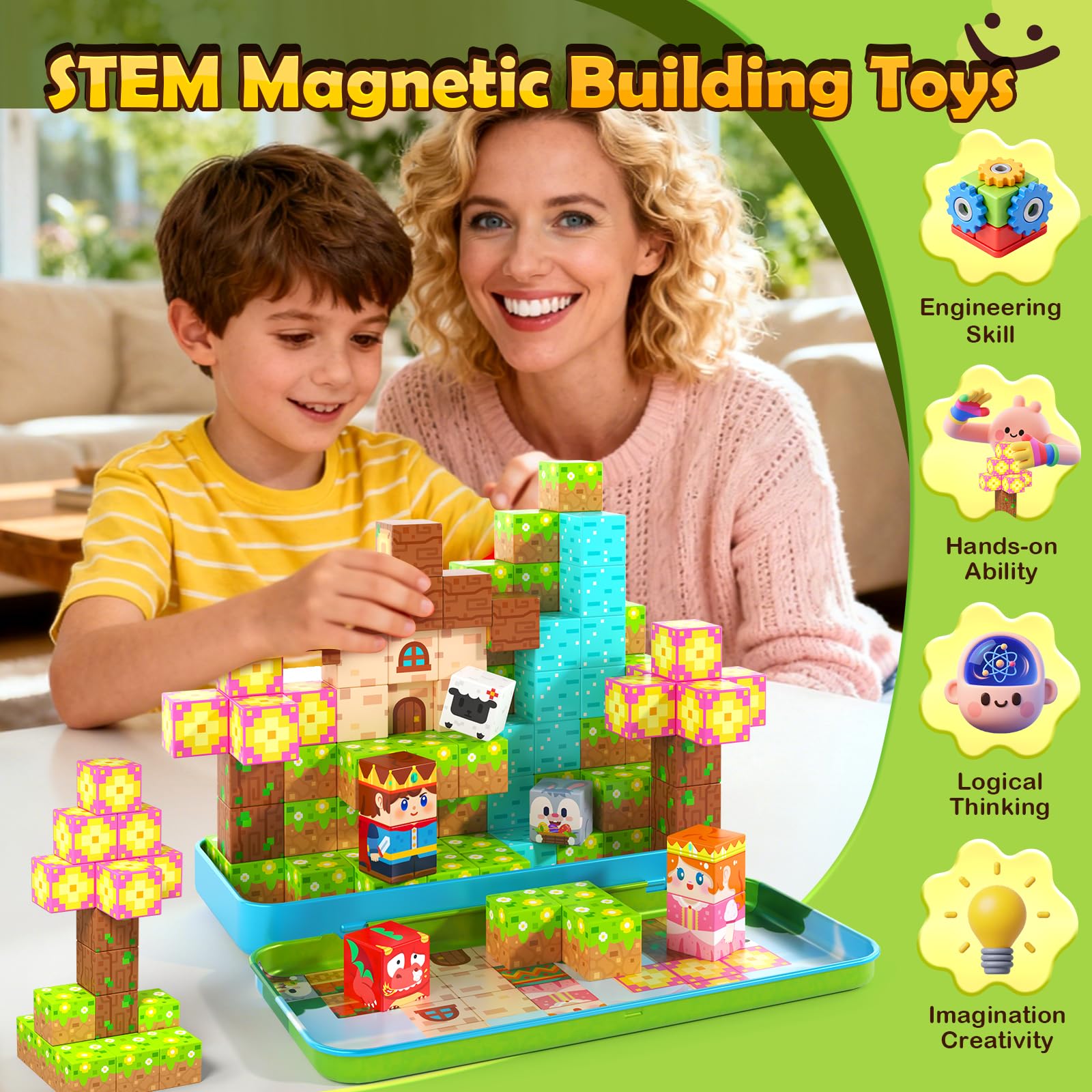 Soyee open-ended set encouraging STEM exploration through balance and symmetry