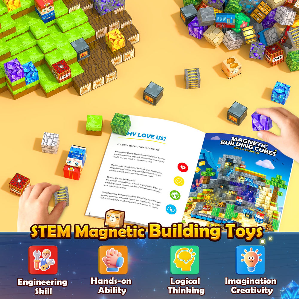 Soyee safe magnetic tiles feature rounded edges for worry-free play