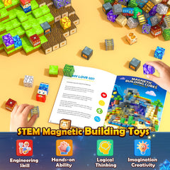 Soyee safe magnetic tiles feature rounded edges for worry-free play