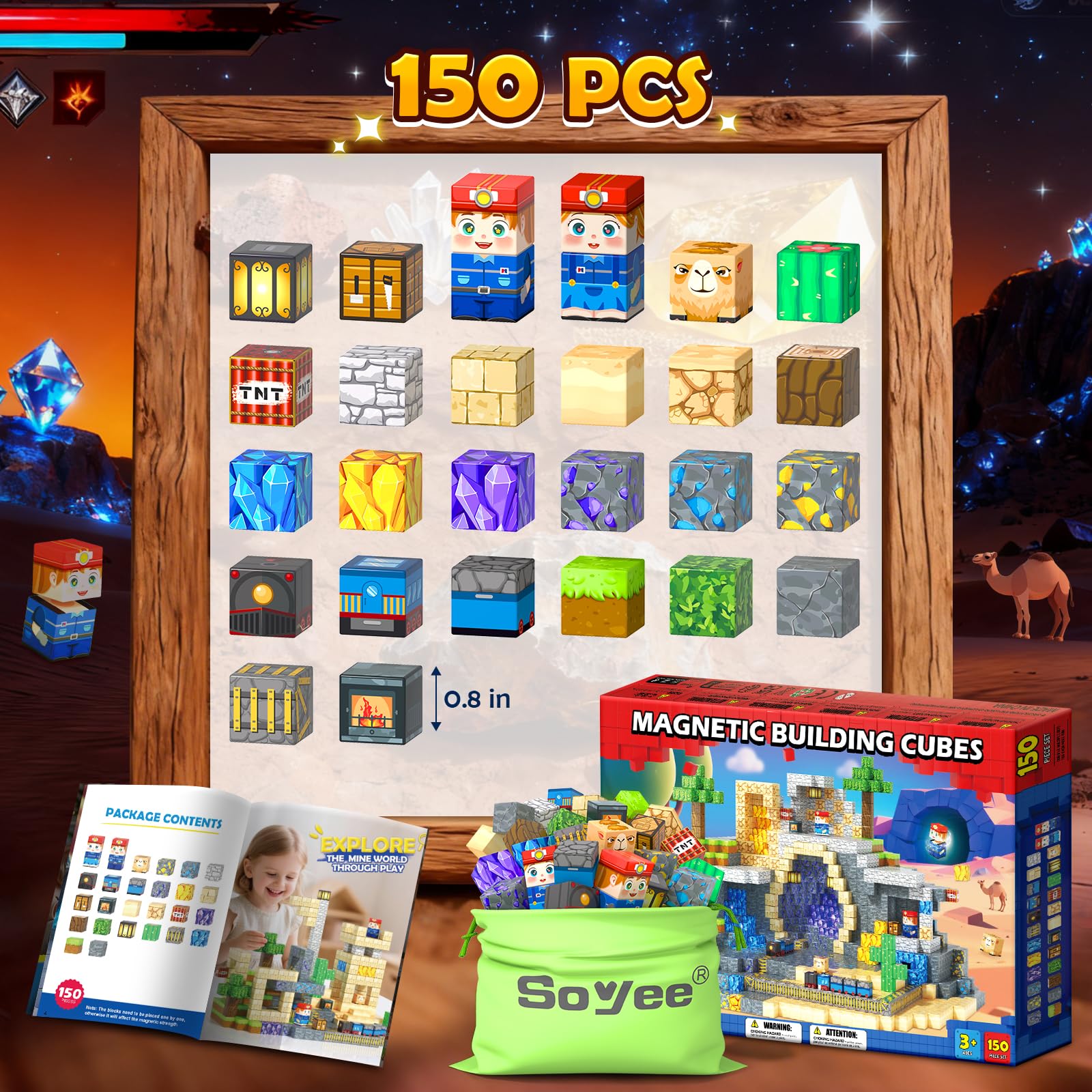 Soyee STEM learning play emphasizes magnetism, symmetry, and spatial insight
