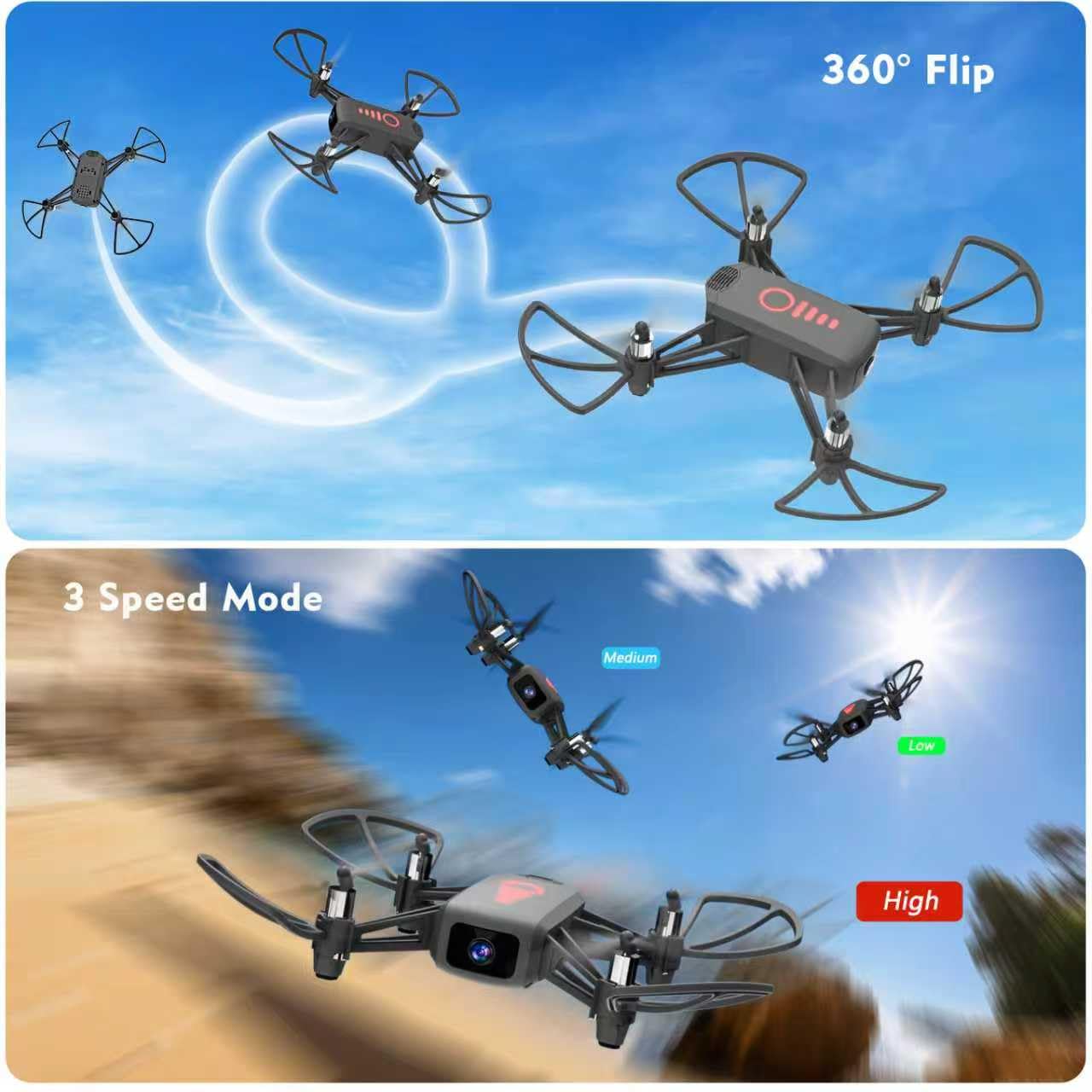 Sozun drone altitude hold keeps steady shots at height.
