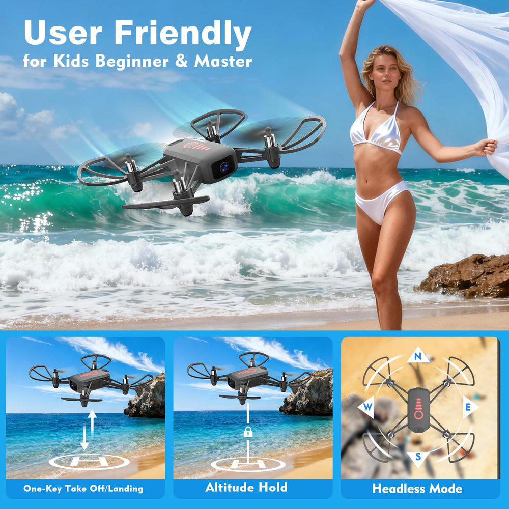 Sozun drone beginner controls simplify flights for new pilots.