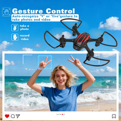 Sozun drone dual-control switches between app and remote.
