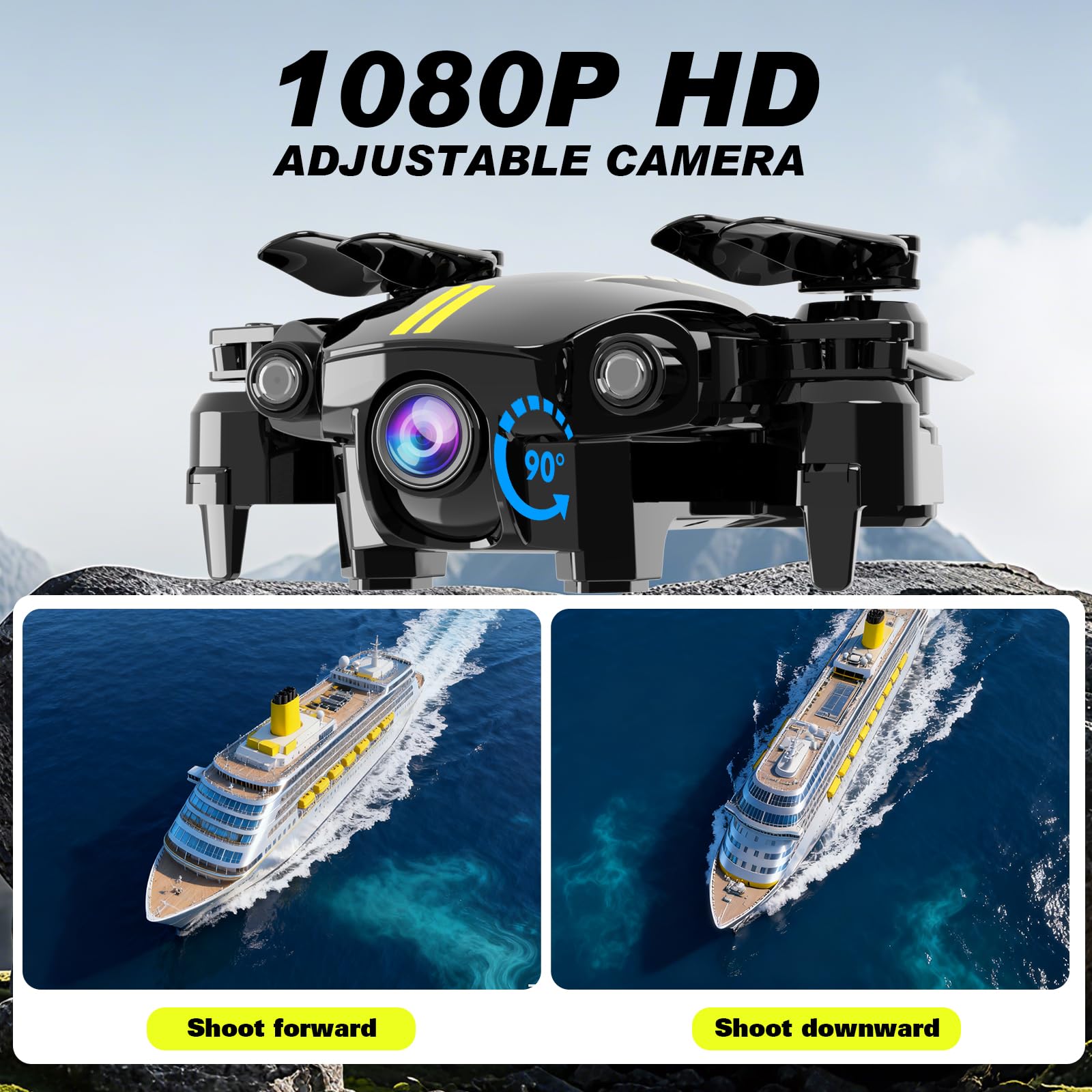 Sozun drone two batteries extend flight time for outdoor adventures.