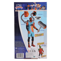 Space Jam Lebron James 12-inch figure with colorful design on shelves.