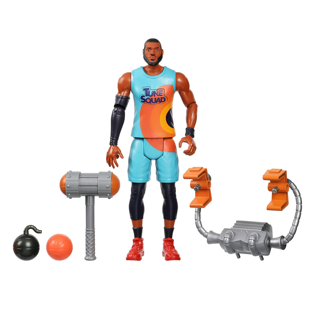 Space Jam Lebron James Ultimate Tune Squad 12-inch figure front view for dynamic play.