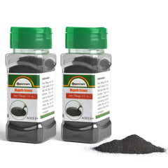 SPACECARE iron filings two-jar setup for classroom demonstrations.
