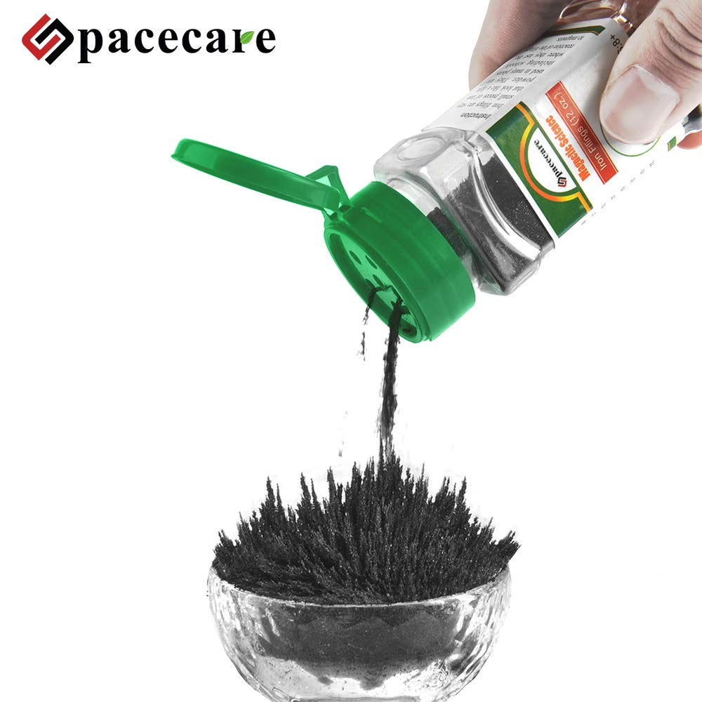 SPACECARE visual demonstration on paper reveals magnetic field lines.
