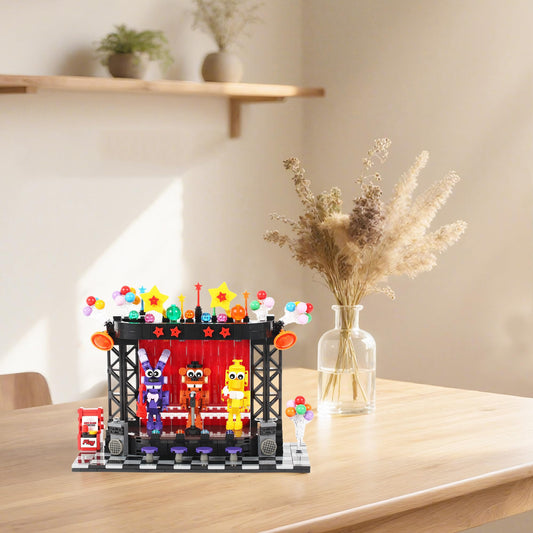 Spaciolo Five Nights rabbit performer on stage, boosts creative play and display options.
