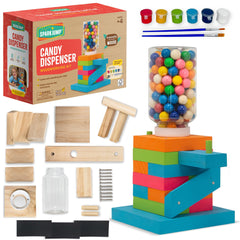 SparkJump candy dispenser kit in assembly supports hands-on learning.