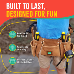 SparkJump kids tool box open shows organized compartments for easy tool access.