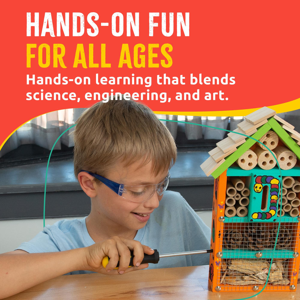 SparkJump tool kit includes hammer, tape measure, and pliers for hands-on learning.