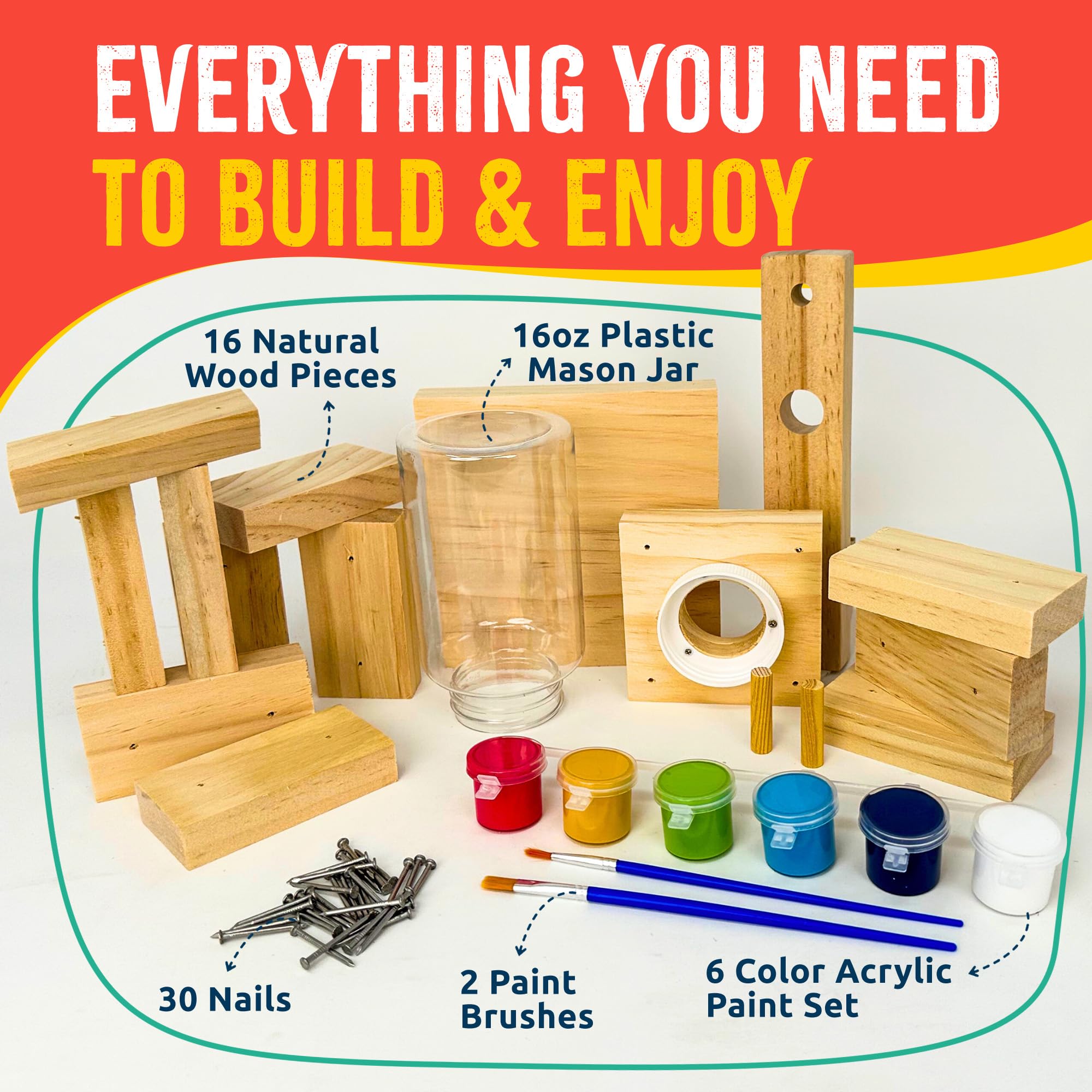 SparkJump DIY wood building kit for kids promotes creativity and STEM exploration.