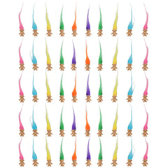 Sparkle Pins lucky mini trolls with 0.78-inch bodies ideal for classroom storytelling.