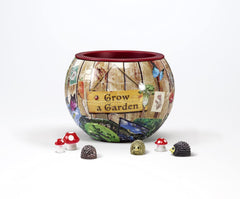 Grow a Garden 3D Flowerpot Puzzle - assembled pot for desk display and plant care.