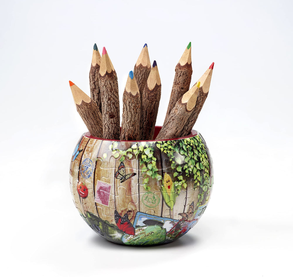 Grow a Garden 3D Flowerpot Puzzle - finished pot measures 4x4x4 inches.