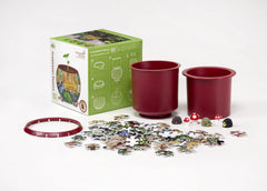 Grow a Garden 3D Flowerpot Puzzle - three mini mushrooms add whimsy.