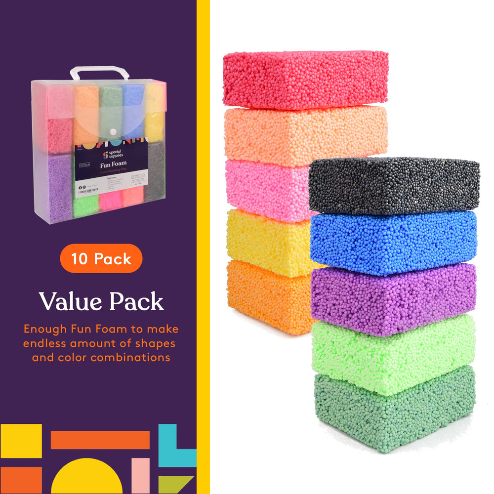 Special Supplies beads can be stacked and shaped to form castles and figures.