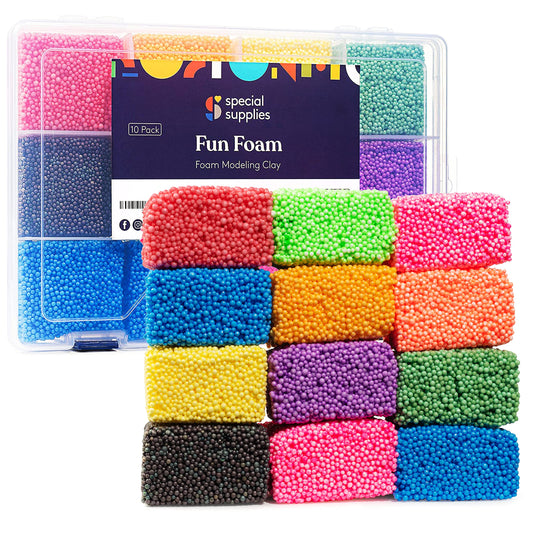 Special Supplies foam beads kit on a crafting table sparks creativity and fine motor skills